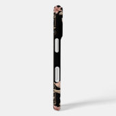 Dusty Blue en Shell Pink Floral Band Case-Mate iPhone Case (Achterkant / Rechts)