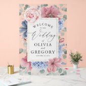 Dusty Blue et Blush Floral Mariage Bienvenue (Mariage)