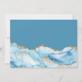 Dusty Blue et Gold Agate Enregistrer les cartes de (Dos)