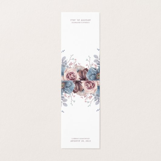 Dusty Blue et Mauve | Carte supplémentaire (Outside Unfolded)