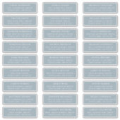 Dusty Blue | Étiquettes de adresse individuels (Devant)