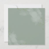 Dusty Blue Eucalyptus Botanical Couples Shower Kaart (Achterkant)