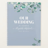 Dusty Blue Eucalyptus Green Planning MARIAGE (Devant)