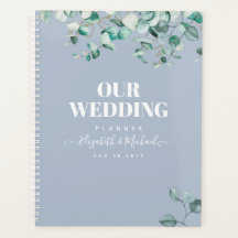 Dusty Blue Eucalyptus Green Planning MARIAGE
