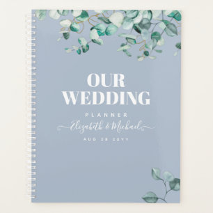 Dusty Blue Eucalyptus Green Planning MARIAGE