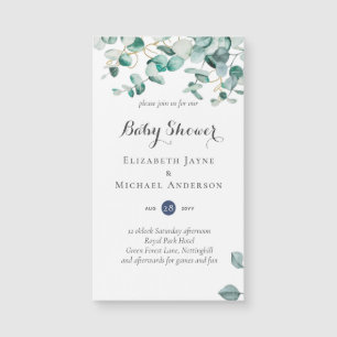 Dusty Blue Eucalyptus Greenery BABY SHOWER Invites
