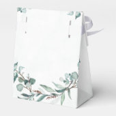 Dusty Blue Eucalyptus Greenery Rustic Wedding Bedankdoosjes (Achterkant)