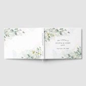 Dusty Blue Eucalyptus Greenery Succulent Wedding Gastenboek (Volledig)