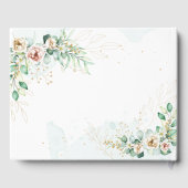 Dusty Blue Eucalyptus Greenery Succulent Wedding Gastenboek (Achterkant)