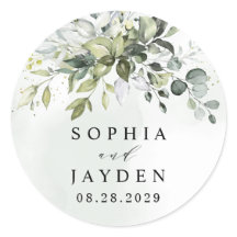 Dusty Blue Eucalyptus Greenery Succulent Wedding