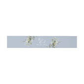 Dusty Blue Eucalyptus Greenery Succulent Wedding Uitnodigingen Wikkel (Vlak)