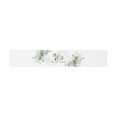 Dusty Blue Eucalyptus Greenery Succulent Wedding Uitnodigingen Wikkel (Vlak)