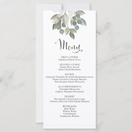 Dusty Blue Eucalyptus Weddenschap Foliage Elegant (Voorkant)