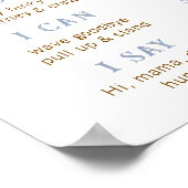 Dusty Blue First Rodeo Milestone Poster – Western (Hoek)