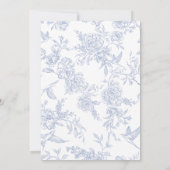 Dusty Blue Floral Baptism Kaart (Achterkant)
