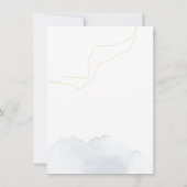 Dusty Blue Floral Bruiloft Routebeschrijving en Pr (Achterkant)