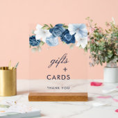 Dusty Blue Floral Cadeaux et Cartes Mariage (Mariage)
