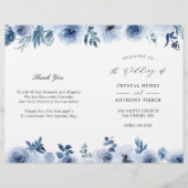 Dusty Blue Floral do-it-yourself programme de mari (Devant)