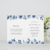 Dusty Blue Floral do-it-yourself programme de mari (Debout devant)