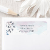 Dusty Blue Floral Etiket (Insitu)