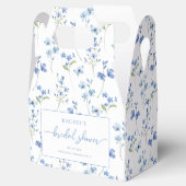 Dusty Blue Floral Fêtes des mariées Ballotins (Ouvert)