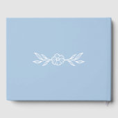 Dusty Blue Floral Fusion Gastenboek (Achterkant)