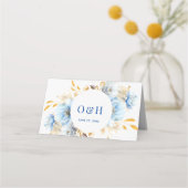 Dusty Blue Floral Gold (Achterkant)