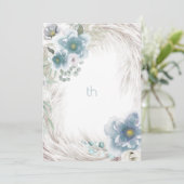 Dusty BLue Floral Invitation (Debout devant)