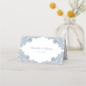 Dusty Blue Floral Lace Wedding (Achterkant)