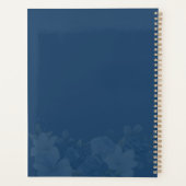 Dusty Blue Floral Mariage botanique (Dos)