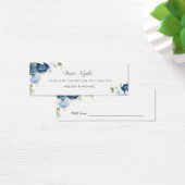 Dusty Blue Floral Mariage Date Night Jar Card (Bureau)