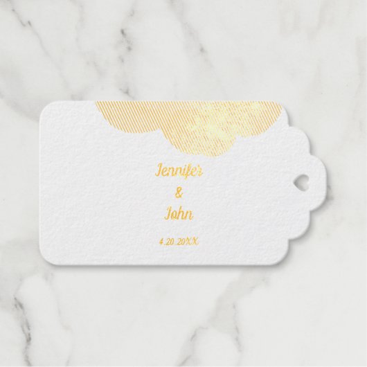 Dusty Blue Floral Roos Elegant  Cool Wedding Cadeaulabels (Voorkant (horizontaal))