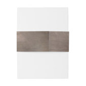 Dusty Blue Floral Rustic Wedding Uitnodigingen Wikkel (Achterkant Voorbeeld)