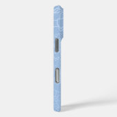 Dusty Blue Floral Script iPhone / coque ipad (Verso / Droite)