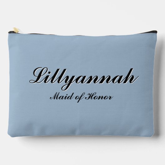  Dusty Blue Floral Toile Wedding Party Etui (Voorkant)