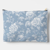  Dusty Blue Floral Toile Wedding Party Etui (Achterkant)