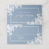 Dusty Blue Floral Wedding (Buitenkant ongevouwen)