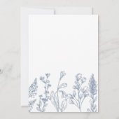 Dusty Blue Floral Wedding Invitations (Dos)