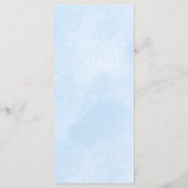 Dusty Blue Floral Wedding Menu (Dos)