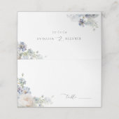 Dusty Blue Garden Floral Wedding (Buitenkant ongevouwen)