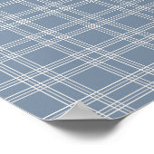 Dusty Blue Gingham Poster (Hoek)
