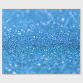 Dusty Blue Glitter-ontwerp Cadeaupapier (Vlak)