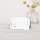 Dusty Blue Gold Floral Wedding (Achterkant)