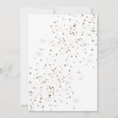 Dusty Blue Gold Quinceañera Save The Date (Achterkant)