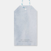 Dusty Blue Green Bruiloft Dank u Cadeau Labels Cadeaulabel (Achterkant)