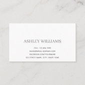 Dusty Blue Green Graduation Nom de la carte Nom (Dos)