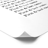 Dusty Blue Greenery Élégant tableau de mariage (Coin)