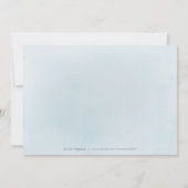 Dusty blue greenery foto's bruiloft, behalve de da kaart (Achterkant)