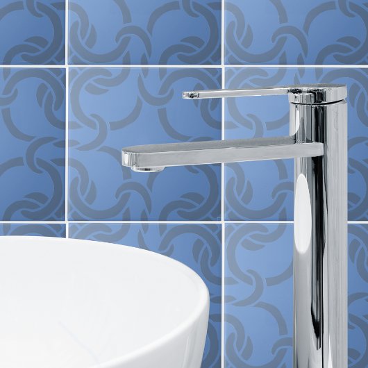 Dusty Blue Grey Celtic Knot Seamless Pattern Tile Tegeltje