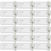 Dusty Blue Gum Étiquettes de adresse invités (Devant)